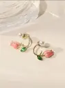 Blush Pink Tulip Earring